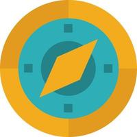 Navigation Navigator Compass Location  Flat Color Icon Vector icon banner Template