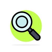 Search Research Find Abstract Circle Background Flat color Icon vector