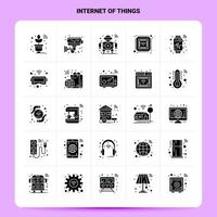 Solid 25 Internet Of Things Icon set Vector Glyph Style Design Black Icons Set Web and Mobile Business ideas design Vector Illustration