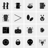 16 Business Universal Icons Vector Creative Icon Illustration to use in web and Mobile Related project