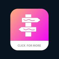 Index Navigation Road Mobile App Button Android and IOS Glyph Version vector