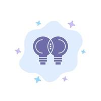 Idea Innovation Mechanic Thinking Blue Icon on Abstract Cloud Background vector