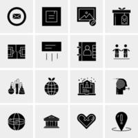 16 Business Universal Icons Vector Creative Icon Illustration to use in web and Mobile Related project