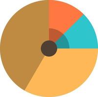 Pie Business Chart Diagram Finance Graph Statistics  Flat Color Icon Vector icon banner Template