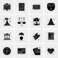 16 Business Universal Icons Vector Creative Icon Illustration to use in web and Mobile Related project