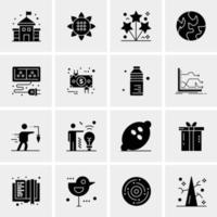 16 Business Universal Icons Vector Creative Icon Illustration to use in web and Mobile Related project