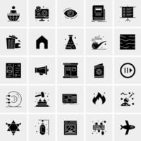 25 iconos de negocios universales vector ilustración de icono creativo para usar en proyectos relacionados con la web y dispositivos móviles