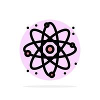 Physics React Science Abstract Circle Background Flat color Icon vector