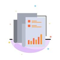 Report Analytics Audit Business Data Marketing Paper Abstract Flat Color Icon Template vector