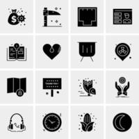 16 Business Universal Icons Vector Creative Icon Illustration to use in web and Mobile Related project