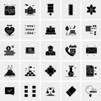 25 iconos de negocios universales vector ilustración de icono creativo para usar en proyectos relacionados con la web y dispositivos móviles