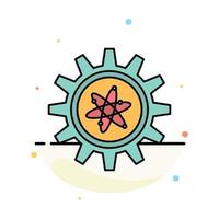 Experiment Gear Setting Lab Abstract Flat Color Icon Template vector