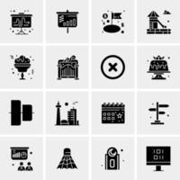 16 Business Universal Icons Vector Creative Icon Illustration to use in web and Mobile Related project