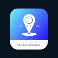 Location Pin Point Mobile App Button Android and IOS Glyph Version vector