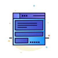 File Browser Computing Code Abstract Flat Color Icon Template vector