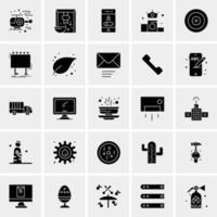 25 iconos de negocios universales vector ilustración de icono creativo para usar en proyectos relacionados con la web y dispositivos móviles