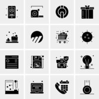 16 Business Universal Icons Vector Creative Icon Illustration to use in web and Mobile Related project