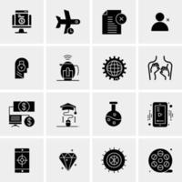 16 Business Universal Icons Vector Creative Icon Illustration to use in web and Mobile Related project