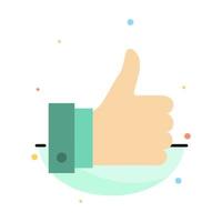 Appreciate Remarks Good Like Abstract Flat Color Icon Template vector