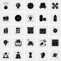 25 iconos de negocios universales vector ilustración de icono creativo para usar en proyectos relacionados con la web y dispositivos móviles