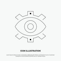 Eye Creative Production Business Creative Modern Production Line Icon Vector