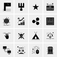 16 Business Universal Icons Vector Creative Icon Illustration to use in web and Mobile Related project