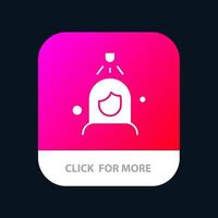 Woman Shower Wash Cleaning Mobile App Button Android and IOS Glyph Version vector