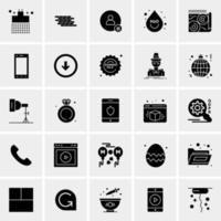 25 iconos de negocios universales vector ilustración de icono creativo para usar en proyectos relacionados con la web y dispositivos móviles