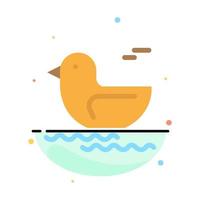 Duck River Canada Abstract Flat Color Icon Template vector