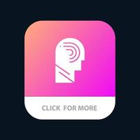 Access Human Manipulate Mind Switch Mobile App Button Android and IOS Glyph Version vector