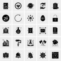 25 iconos de negocios universales vector ilustración de icono creativo para usar en proyectos relacionados con la web y dispositivos móviles