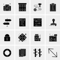 16 Business Universal Icons Vector Creative Icon Illustration to use in web and Mobile Related project