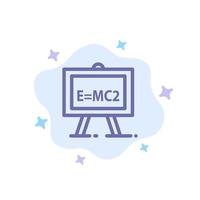 Chemistry Formula Science Science Formula Blue Icon on Abstract Cloud Background vector