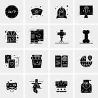 16 Business Universal Icons Vector Creative Icon Illustration to use in web and Mobile Related project