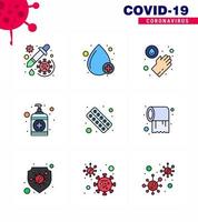 25 conjunto de iconos de emergencia de coronavirus diseño azul, como cuidado de la salud, lavado de manos positivo, coronavirus viral 2019nov, elementos de diseño de vectores de enfermedades