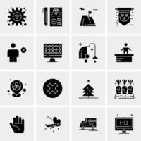 16 Business Universal Icons Vector Creative Icon Illustration to use in web and Mobile Related project