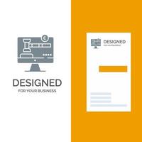 Copyright Copyright Digital Law Grey Logo Design and Business Card Template