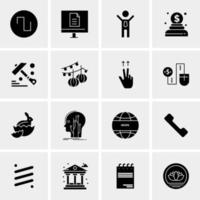 16 Business Universal Icons Vector Creative Icon Illustration to use in web and Mobile Related project