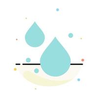 Water Drop Spring Abstract Flat Color Icon Template vector
