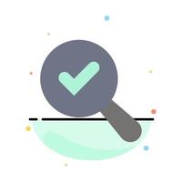 Find Search View Abstract Flat Color Icon Template vector