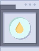 lavadora lavadora robot color plano icono vector icono banner plantilla