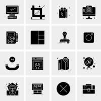 16 Business Universal Icons Vector Creative Icon Illustration to use in web and Mobile Related project