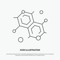 Chemist Molecular Science Line Icon Vector