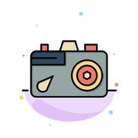 Camera Education Image Picture Abstract Flat Color Icon Template vector