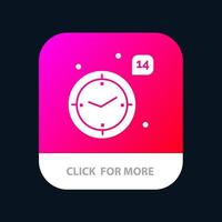 Time Love Wedding Heart Mobile App Button Android and IOS Glyph Version vector