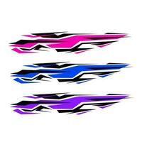 car wrapping sticker vector. modern car stickers vector