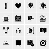 16 Business Universal Icons Vector Creative Icon Illustration to use in web and Mobile Related project