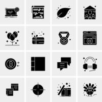 16 Business Universal Icons Vector Creative Icon Illustration to use in web and Mobile Related project