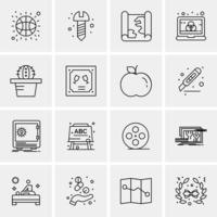 16 Business Universal Icons Vector Creative Icon Illustration to use in web and Mobile Related project