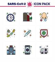 Coronavirus Prevention 25 icon Set Blue virus germs safety bacterium nasal infection viral coronavirus 2019nov disease Vector Design Elements